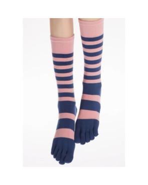 Chaussettes Rayures Bicolores 5 Doigts