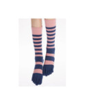 Chaussettes Rayures Bicolores 5 Doigts