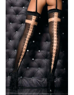 Bas up oaque croisillons laçé