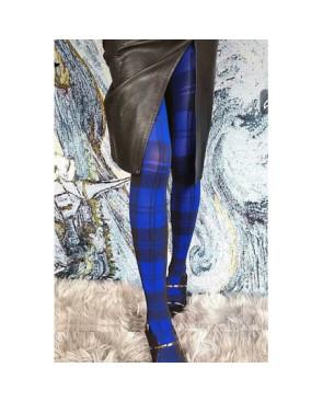 Collant-opaque-carreaux-noirs-bleus-quadrillés
