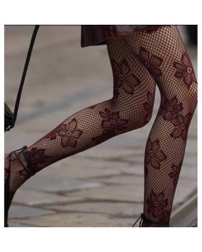 Collants-Les-petits-caprices-Dentelle-large-fleurs-bordeaux-profil-détail