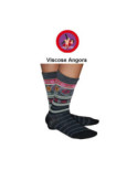 Chaussettes Les petits Caprices Rayées angora noires