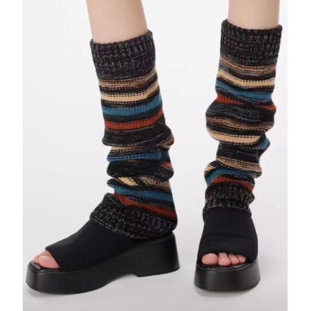 Guêtres Rayures tendance Rykiel Noir
