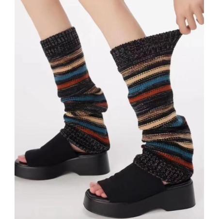 Guêtres Rayures tendance Rykiel Noir