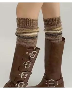 Guêtres Rayures tendance Rykiel Brun