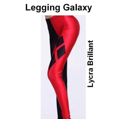 Caleçon Galaxy asymétrique noir rouge losange