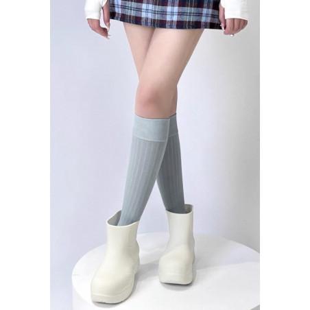 Mi bas Coton Fin à cotes Chic