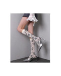 Mi bas Opaque Lycra Fleurs Bicolore
