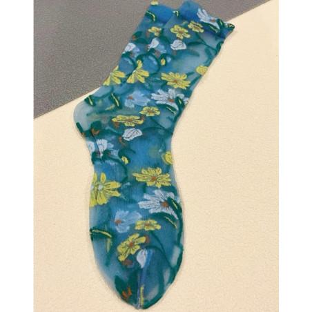 chaussettes-crystal-bleu-lagon-fleuri