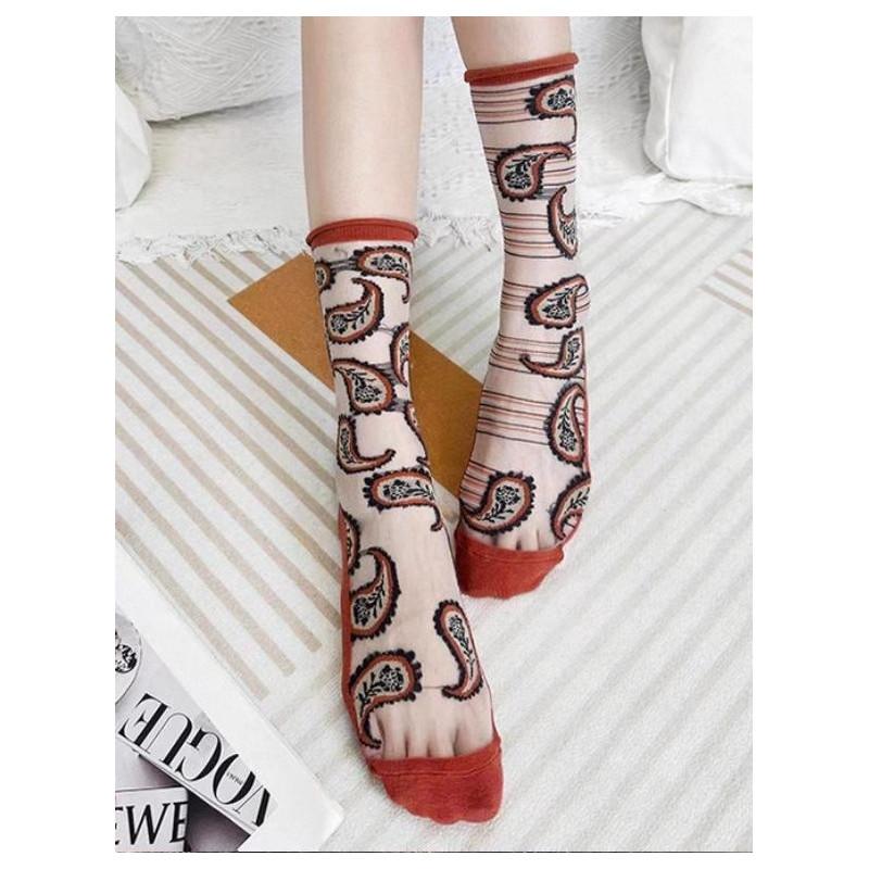 Chaussettes Crystal motifs Cachemire Caprices