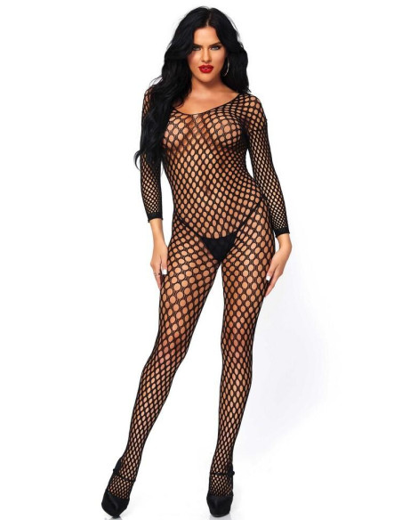 Boduy collant intégral large résille Leg Avenue