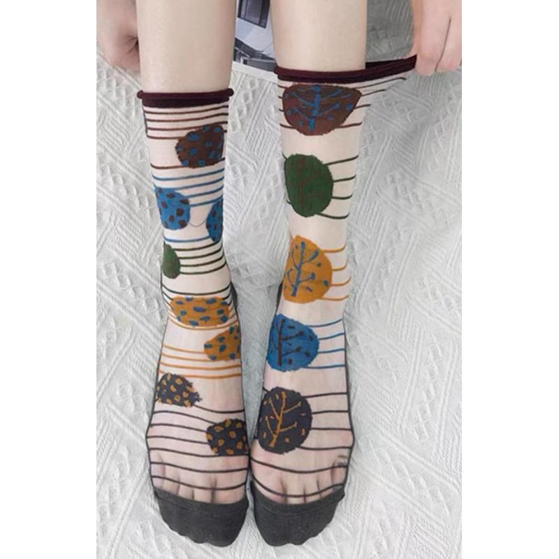 Chaussettes Crystal Feuilles psychédéliques Caprices