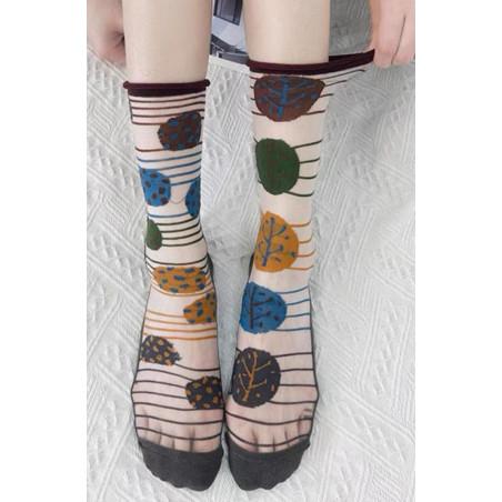 chaussettes-crystal-feuilles-psychédéliques-porté
