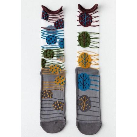 Chaussettes Crystal Feuilles psychédéliques Caprices