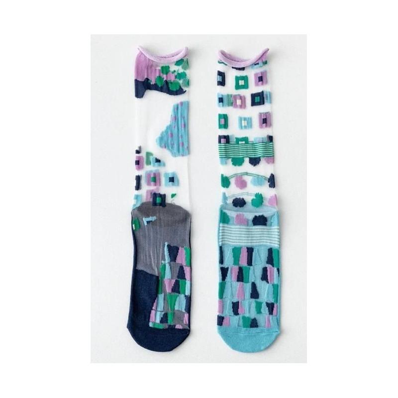 Chaussettes Crystal Bijoux Psychédéliques Turquoise