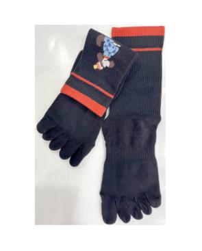  Chaussettes-anti-dérapantes-5-doigts-anti-dérapant-chien-dos-noir-détail