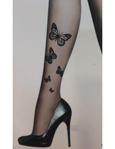 Collant Petits Papillons noirs 2