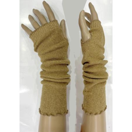 Mitaines Manchons Fines cotes lurex
