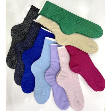 Chaussettes Coton Cotes Chics Lurex