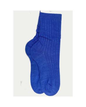 Chaussettes-coton-lurex-cotes-chics-Bleu-royal