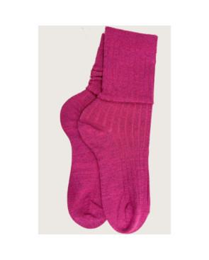 Chaussettes-coton-lurex-cotes-chics-fushia