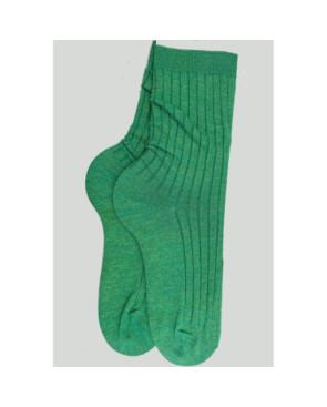 Chaussettes-coton-lurex-cotes-chics-vert-profond