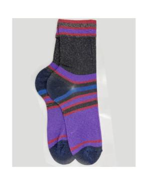 Chaussettes-Viscose-lurex-rayures-stylees-violet-tendance