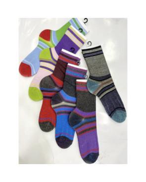 Chaussettes-Viscose-lurex-rayures-stylees-tendance-assortiment