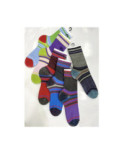Chaussettes rayures tendance Chics Lurex