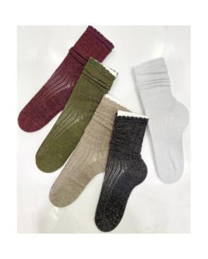 Chaussettes ajouré tendance dentelle Chics Lurex