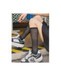 Chaussettes Cotes Plissée Brillantes Noires