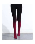 Collant Opaque Rouge Dégradé