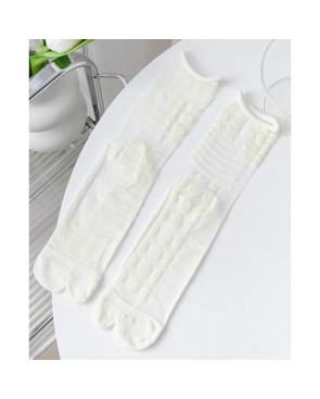 Chaussettes Crystal Tabis Effet pois rayures