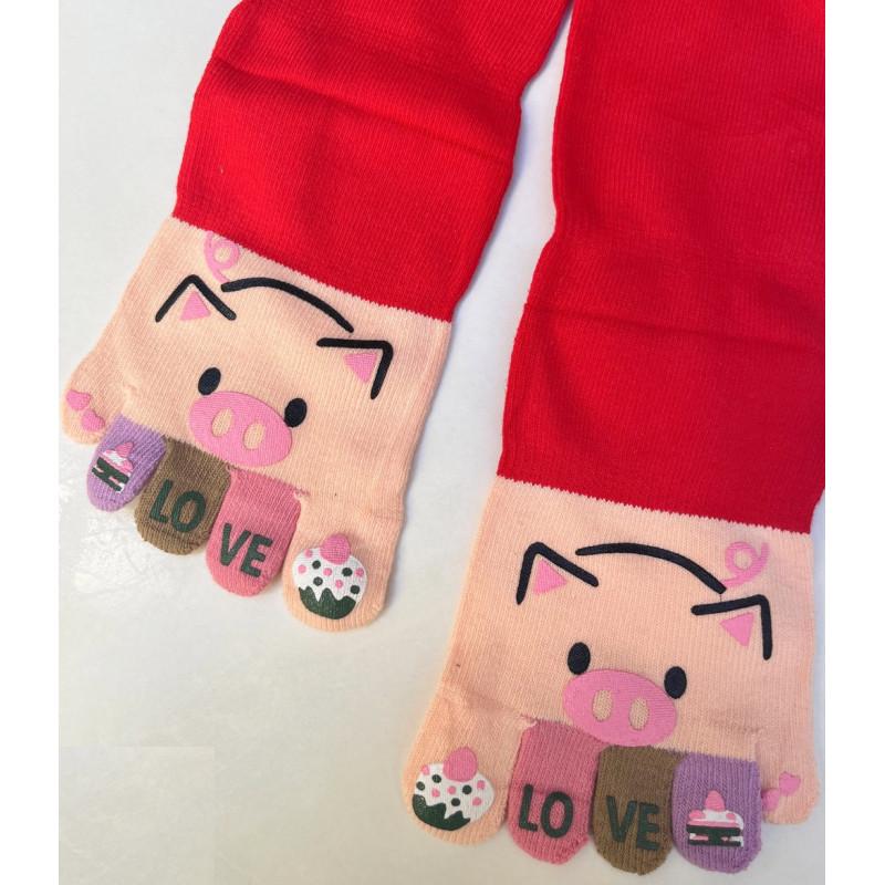 Chaussettes 5 Doigts Cochon mignon trop choupinou
