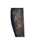 Mi bas Dentelle Fleuris Noir