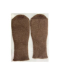 Mitaines Manchons laine et cachemire brun