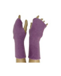 Mitaines Manchons Laine et cachemire  lilas
