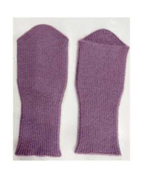 Mitaines Manchons Laine et cachemire  lilas