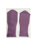 Mitaines Manchons Laine et cachemire  lilas