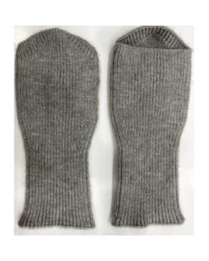 Mitaines Manchons laine cachemire Gris