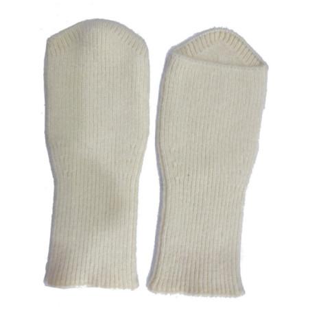 Mitaines Manchons laine cachemire ivoire