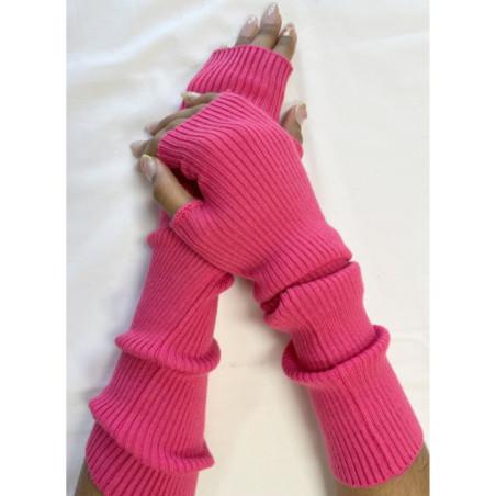mitaines-longue-cotes-coton-cachemire-fushia