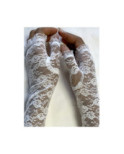 Mitaines Dentelle Bouquet de Roses Chics