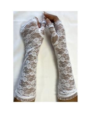 Mitaines Dentelle Bouquet de Roses Chics