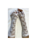 Mitaines Dentelle Bouquet de Roses Chics