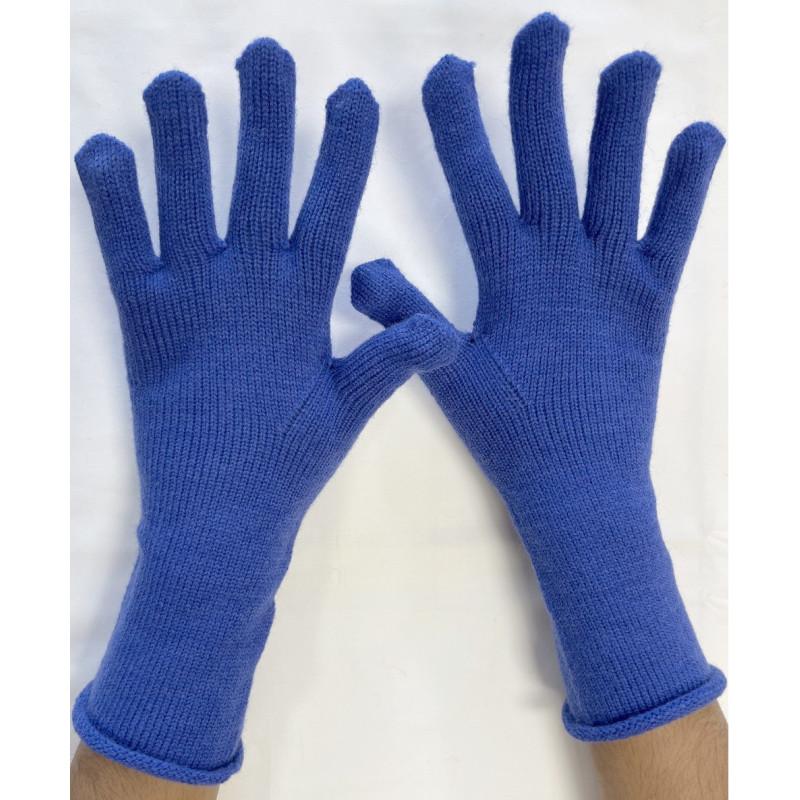 Gants Laine Doigts ouverts Bleu Klein