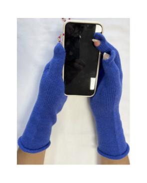 Gants Laine Doigts ouverts Bleu Klein