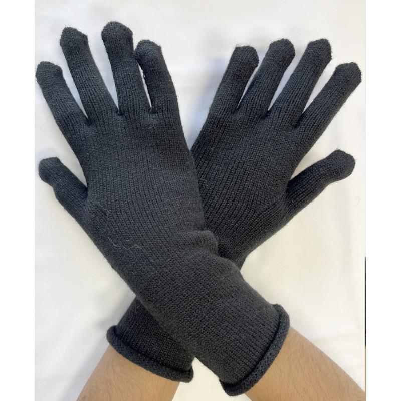 Gants Laine Doigts ouverts Noirs