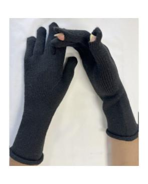 Gants Laine Doigts ouverts Noirs