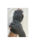 Mitaine 5 Doigts Laine Mixtes Gris